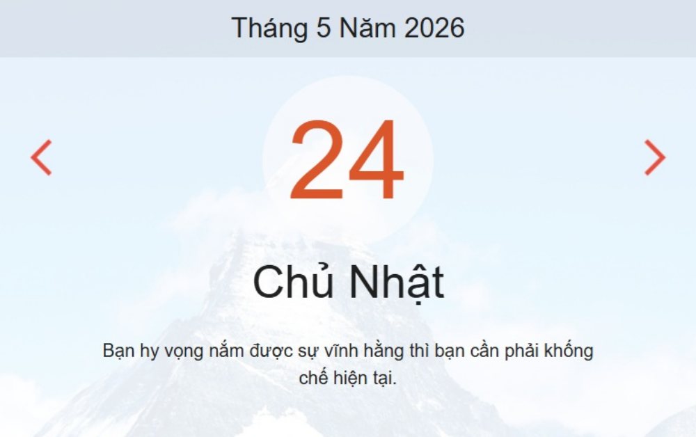 Xem lịch âm dương hôm nay 24/05