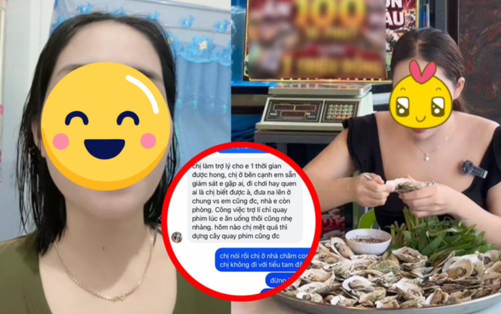TikToker mukbang tên M. bị tố làm tiểu tam, chi tiết mời vợ người ta làm "trợ lý" gây xôn xao