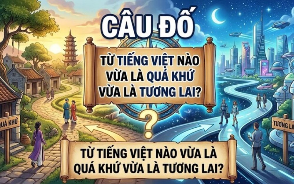 Từ tiếng Việt nào vừa gắn với quá khứ vừa chỉ tương lai?