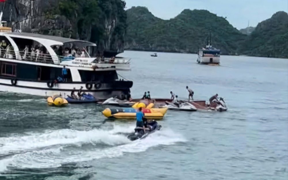 Va chạm tàu trên vịnh Lan Hạ khiến 1 nữ du khách tử vong, nạn nhân biết bơi và có mặc áo phao