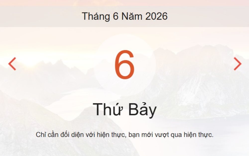 Xem lịch âm dương hôm nay 6-6